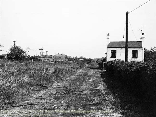 Approach to Brinsley Pit, with cottage on the right